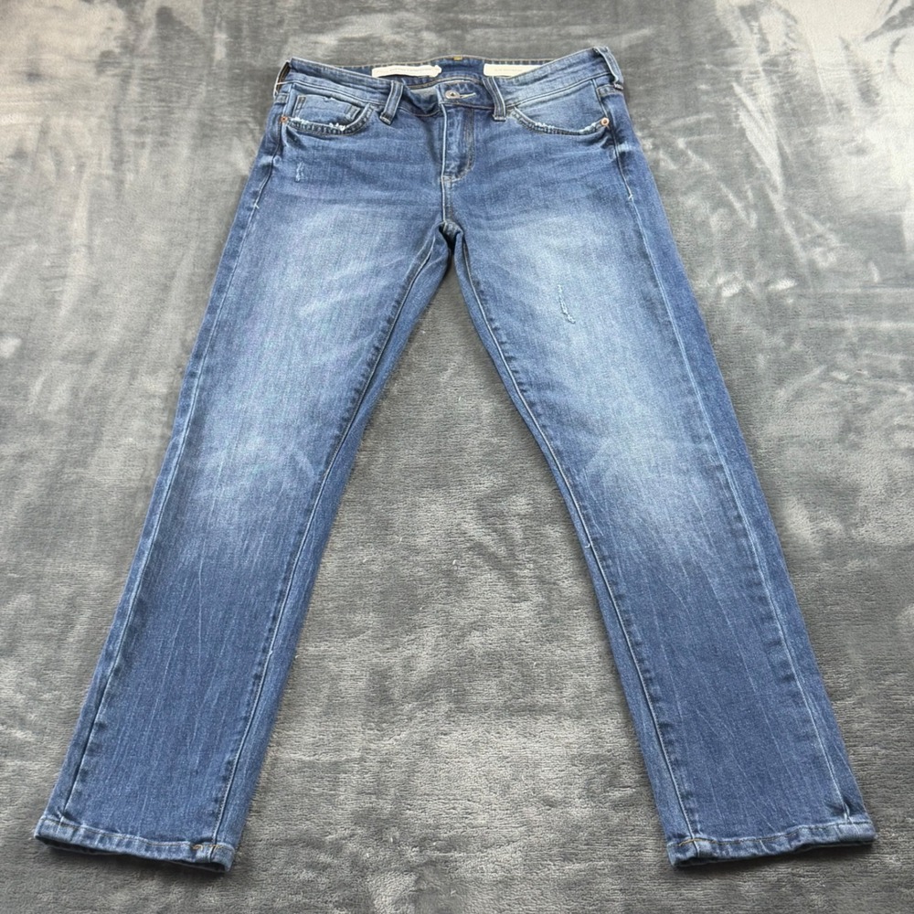 Pilcro and the Letterpress Anthropologie Slim Boyfriend Jeans Blue Size 25